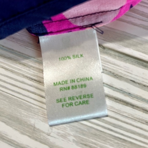 LILLY PULITZER Women’s 100% Silk Tank Fountain Hopping Iona Shell Size XS Floral - Picture 13 of 15